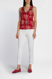 Blouse Banyan en coton - Red