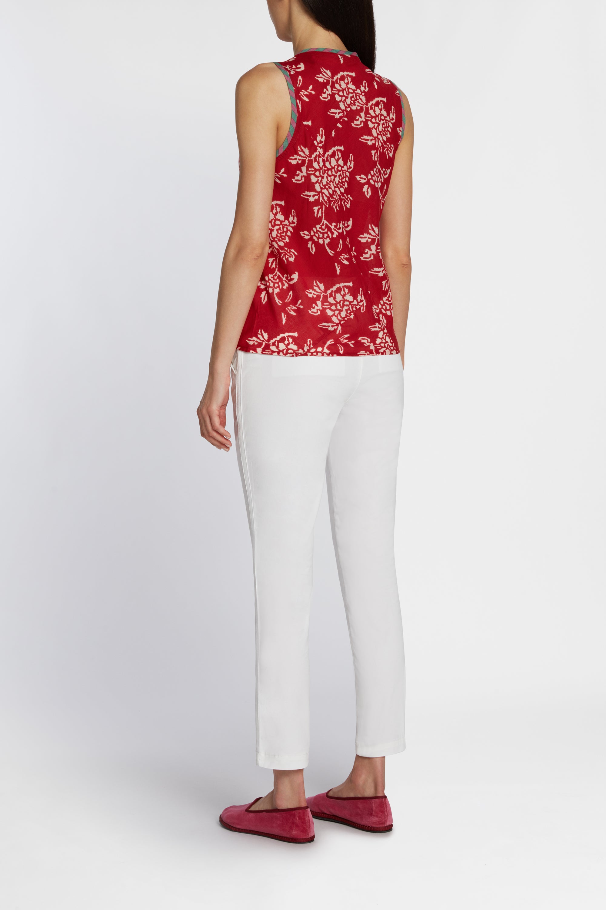 Blouse Banyan en coton - Red