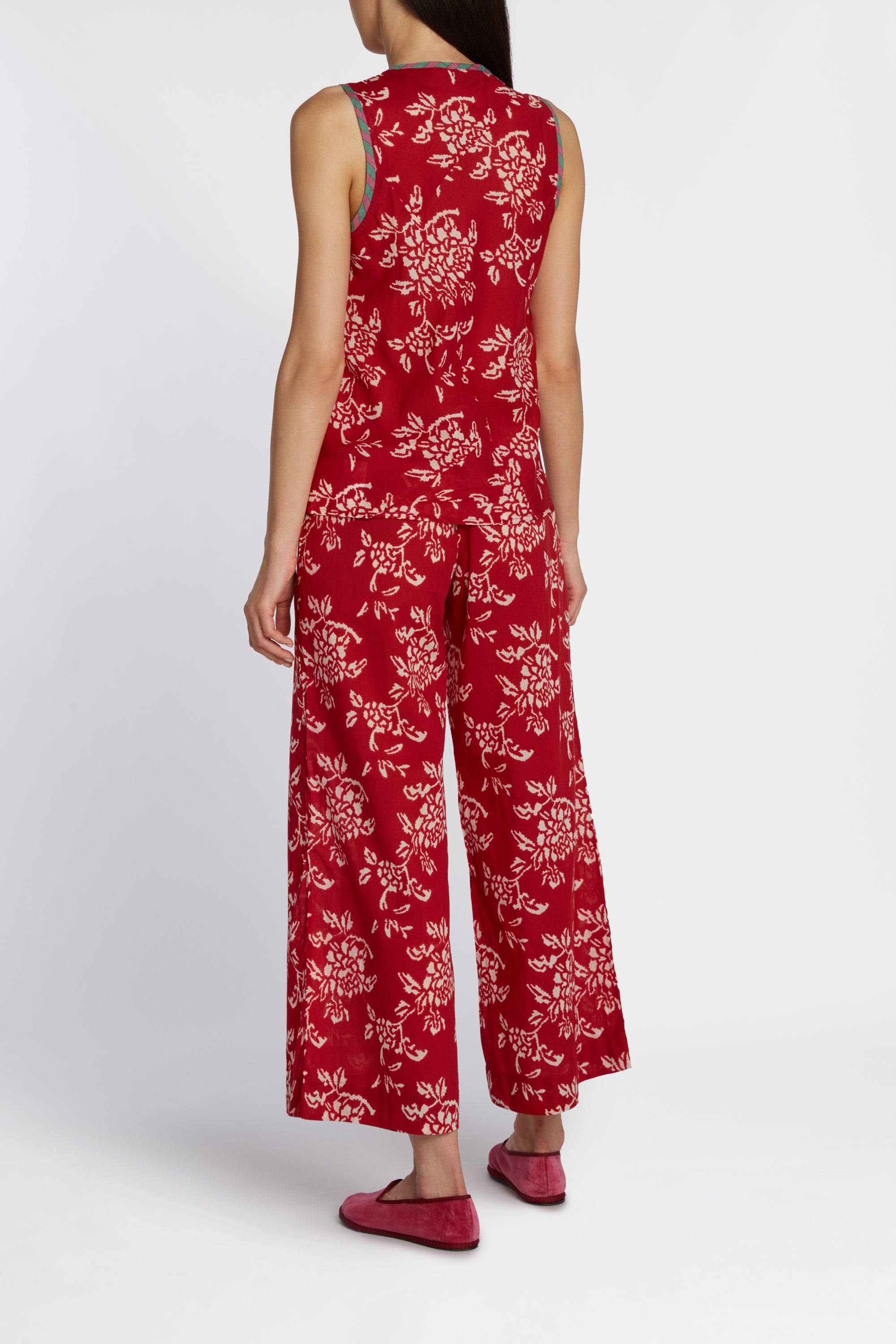 Blouse Banyan en coton - Red