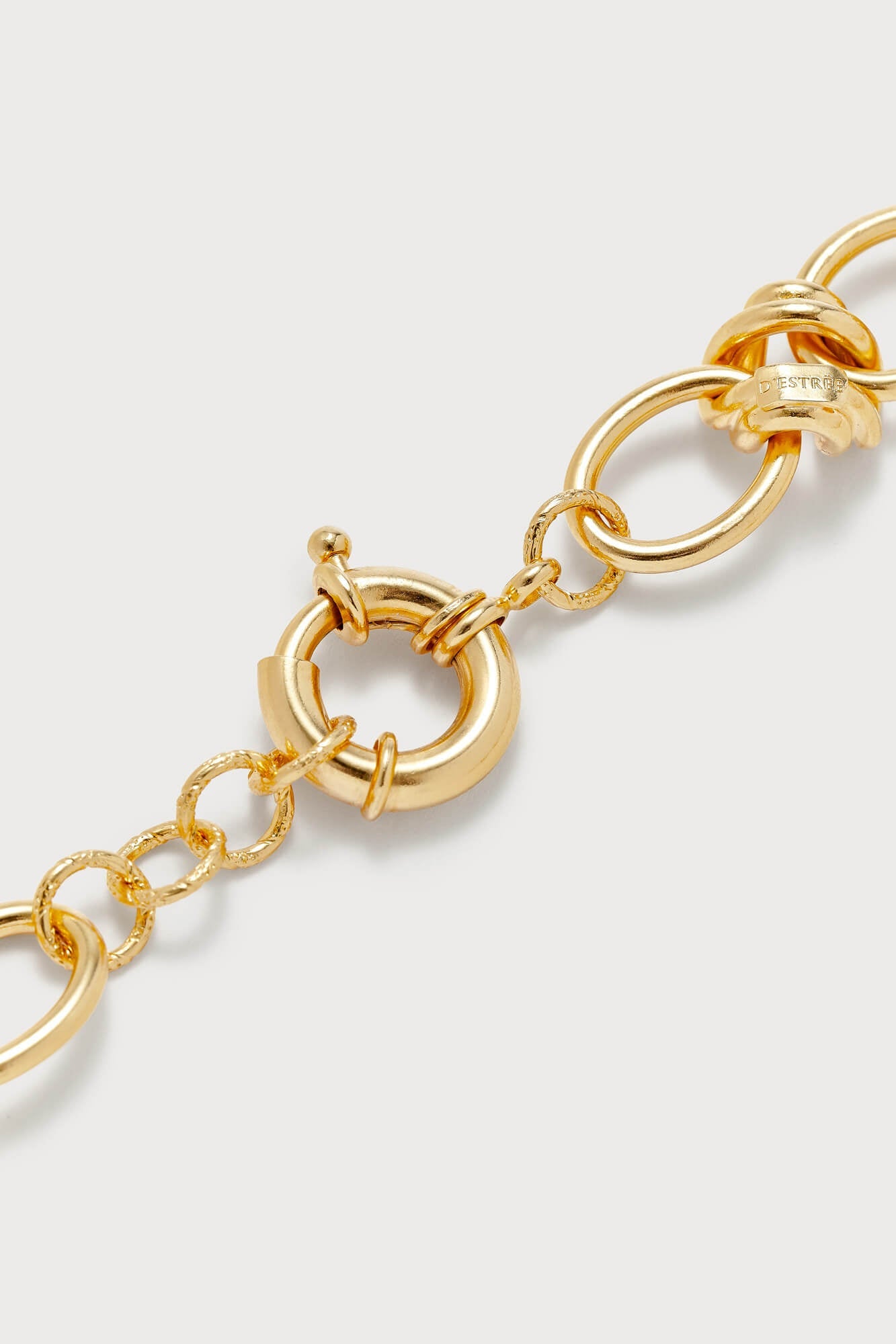 GOLD ELIZABETH CHAIN NECKLACE Collier à chaîne simple plaqué or