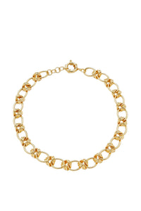GOLD ELIZABETH CHAIN NECKLACE Collier à chaîne simple plaqué or