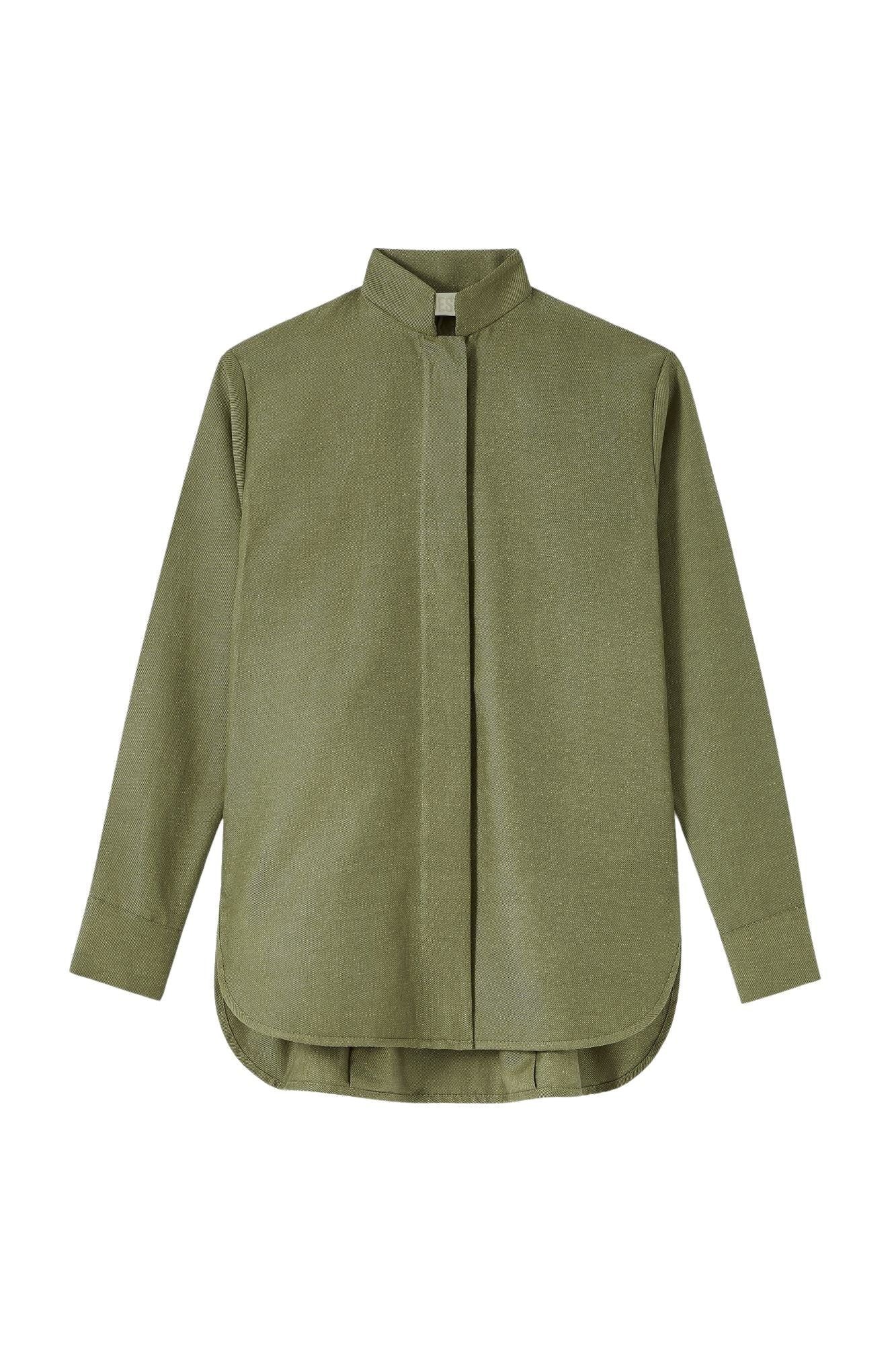 KAKI ROBERT SHIRT Chemise à col montant