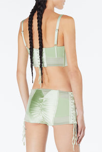 Boxer JPG x Lotta Volkova en satin - Mint