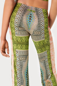 Pantalon imprimé évasé - Multicolor