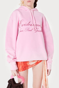 Evidently tie and dye unisex hoodie - Pink Bleached