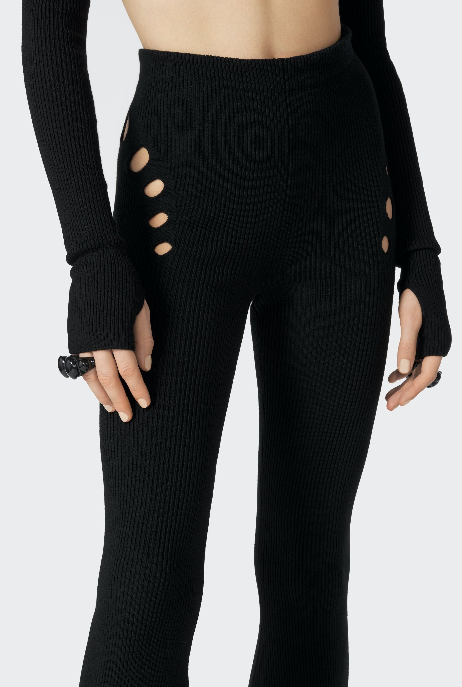 Pantalon Cyber en laine - Black