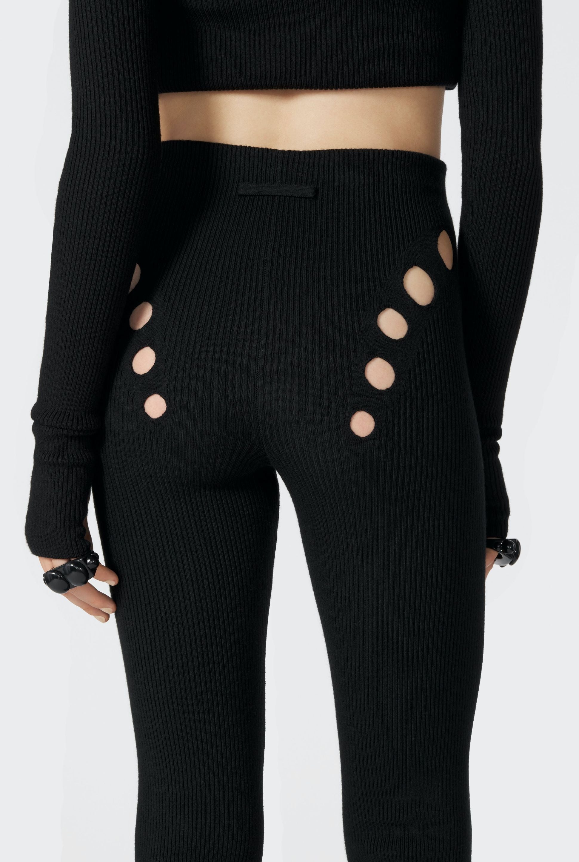 Pantalon Cyber en laine - Black