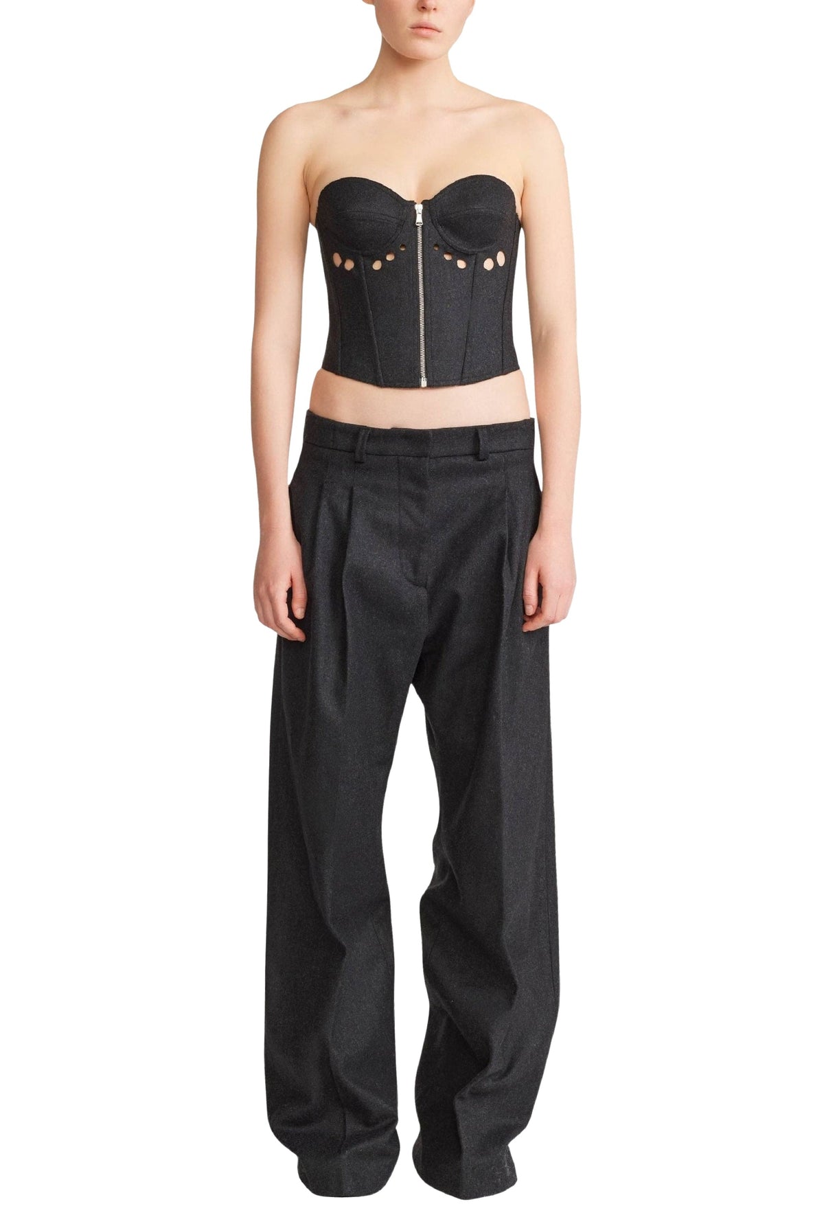 Corset Cyber en laine - Dark Grey