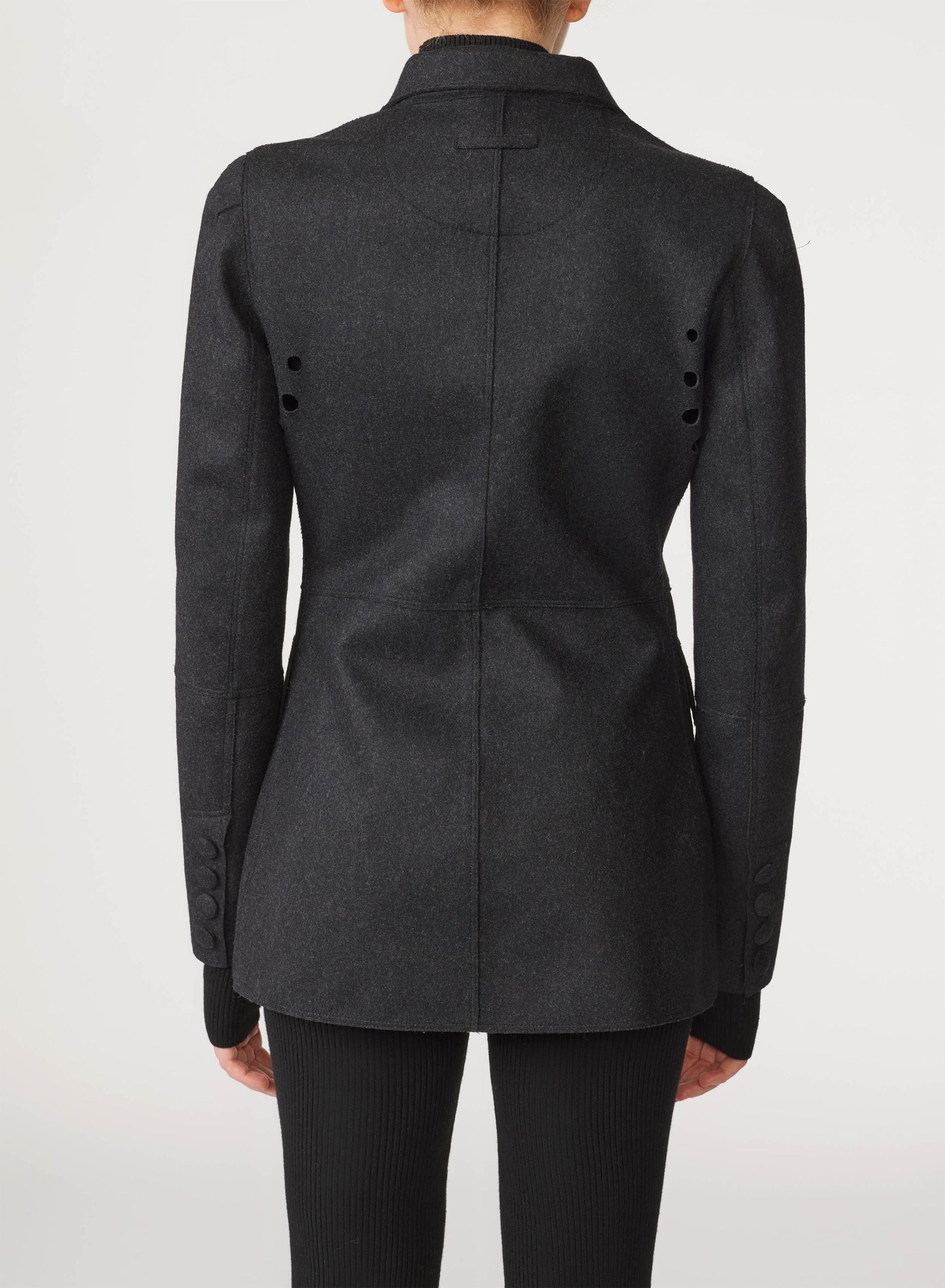 Veste Cyber en feutre de laine - Dark Grey