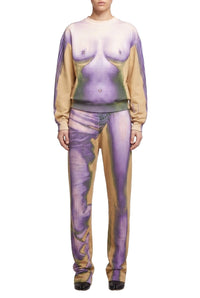Pantalon JPG x Yproject décontracté - Purple & Yellow