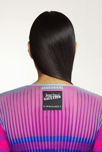 Body JPG x Yproject marinière à manches longues - Pink & Blue