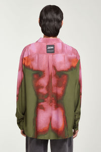 Chemise JPG x Yproject imprimée - Pink & Khaki