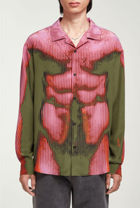 Chemise JPG x Yproject imprimée - Pink & Khaki