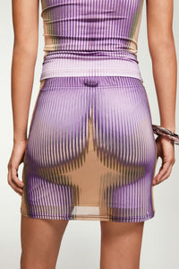 Jupe courte JPG x Yproject - Purple & Beige