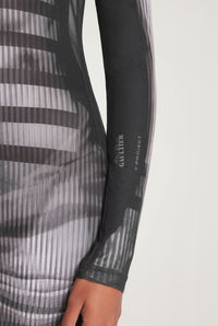 Robe longue JPG x Yproject imprimée - Black & White