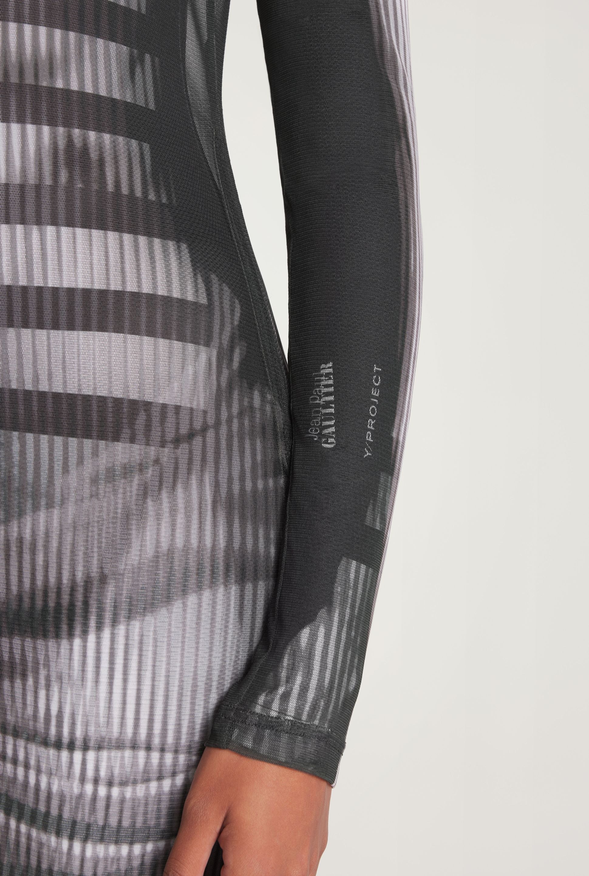 Robe longue JPG x Yproject imprimée - Black & White
