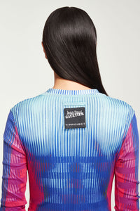 Robe longue JPG x Yproject imprimée - Pink & Blue