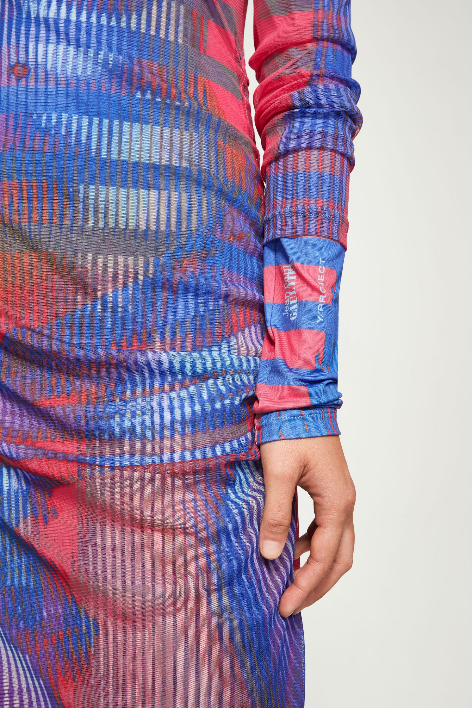 Robe longue JPG x Yproject imprimée - Pink & Blue