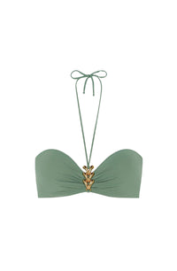 Haut de bikini bandeau Meryl - Amande