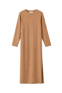 Robe longue Le Vivienne en maille - Camel