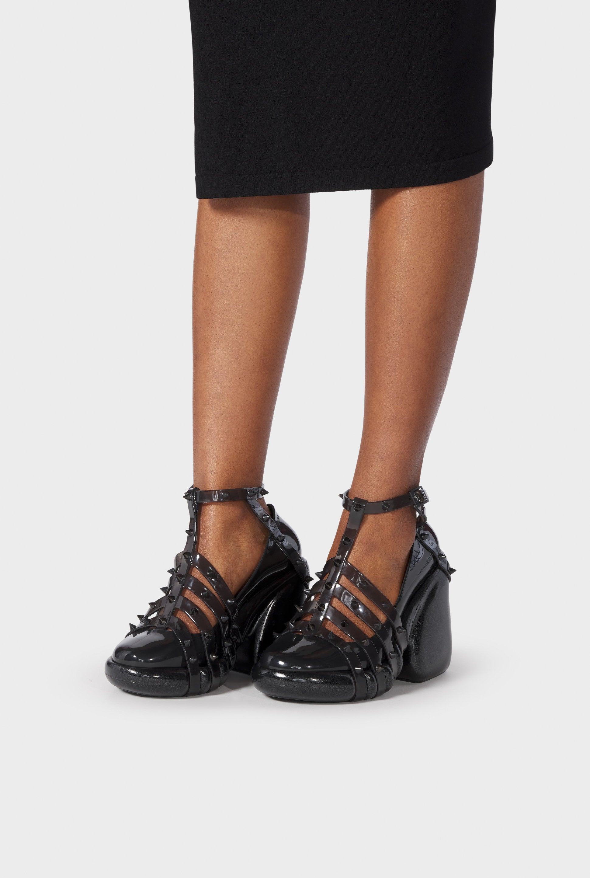 Flower JPG x Melissa 110 platform pumps - Black