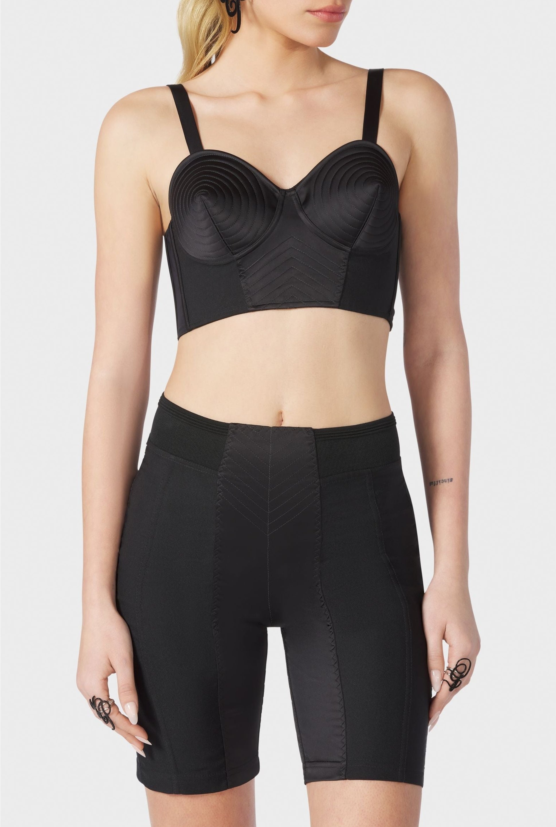 Brassière Tattoo en satin - Black