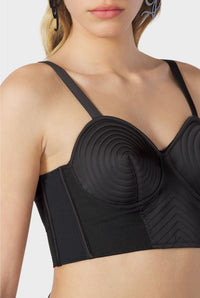 Brassière Tattoo en satin - Black