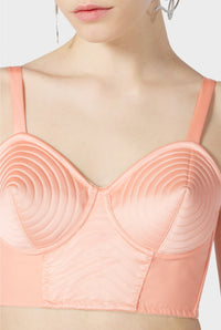 Brassière Tattoo en satin - Salmon