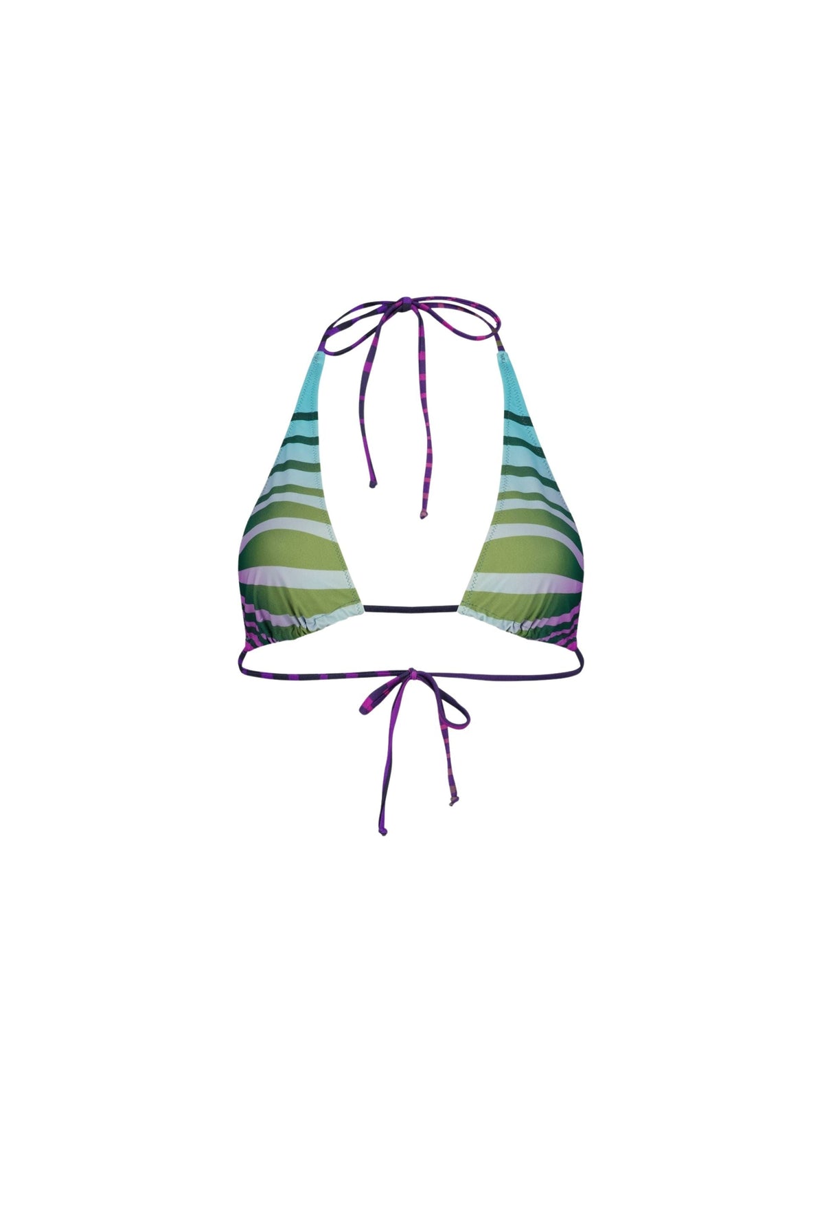 Haut de bikini Flower imprimé - Blue & Purple