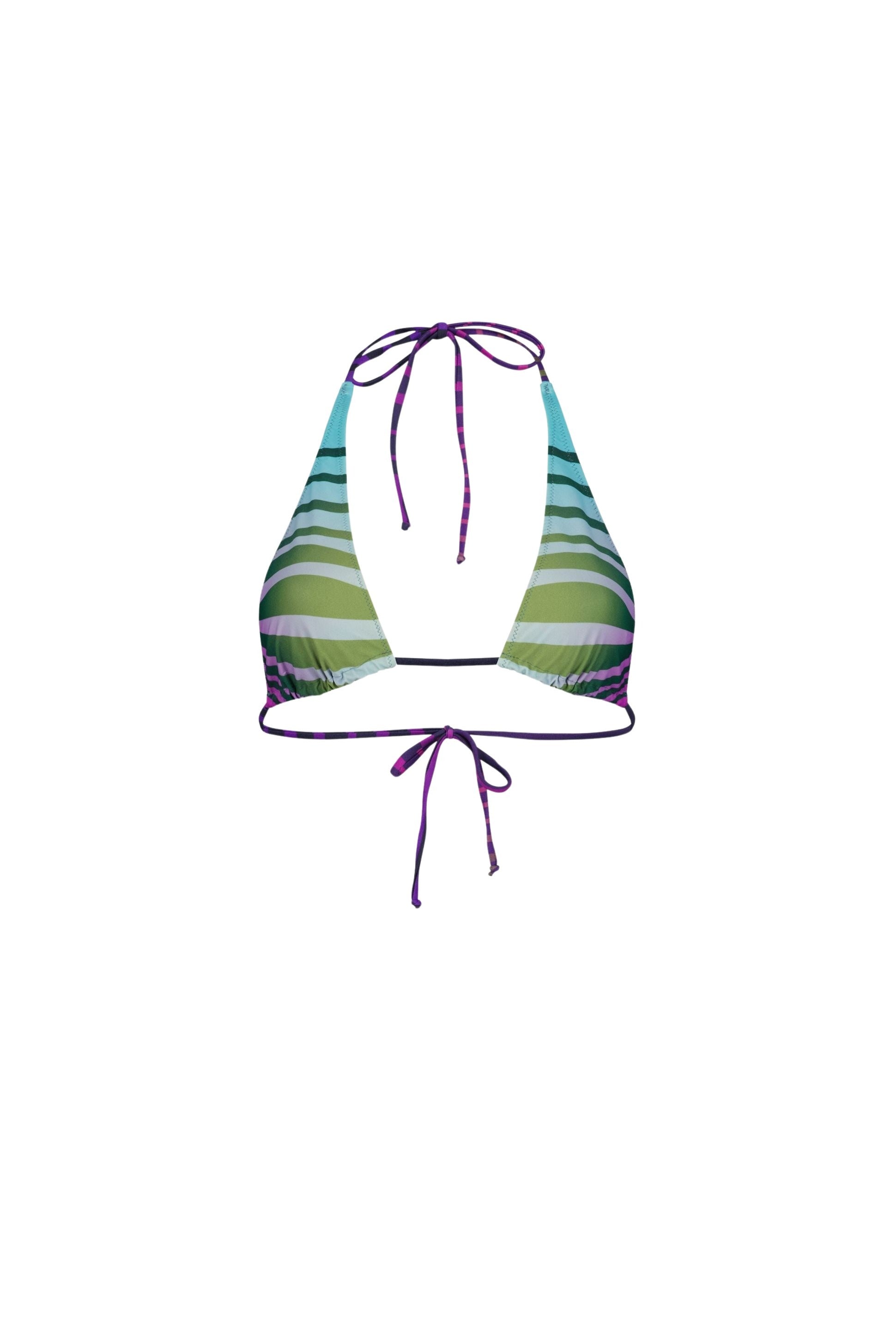 Haut de bikini Flower imprimé - Blue & Purple