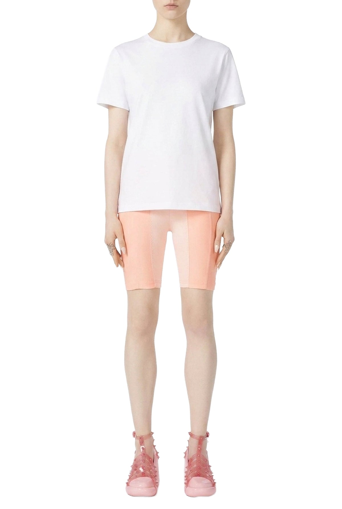 Cycliste Flower en satin - Salmon