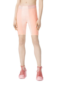 Cycliste Flower en satin - Salmon