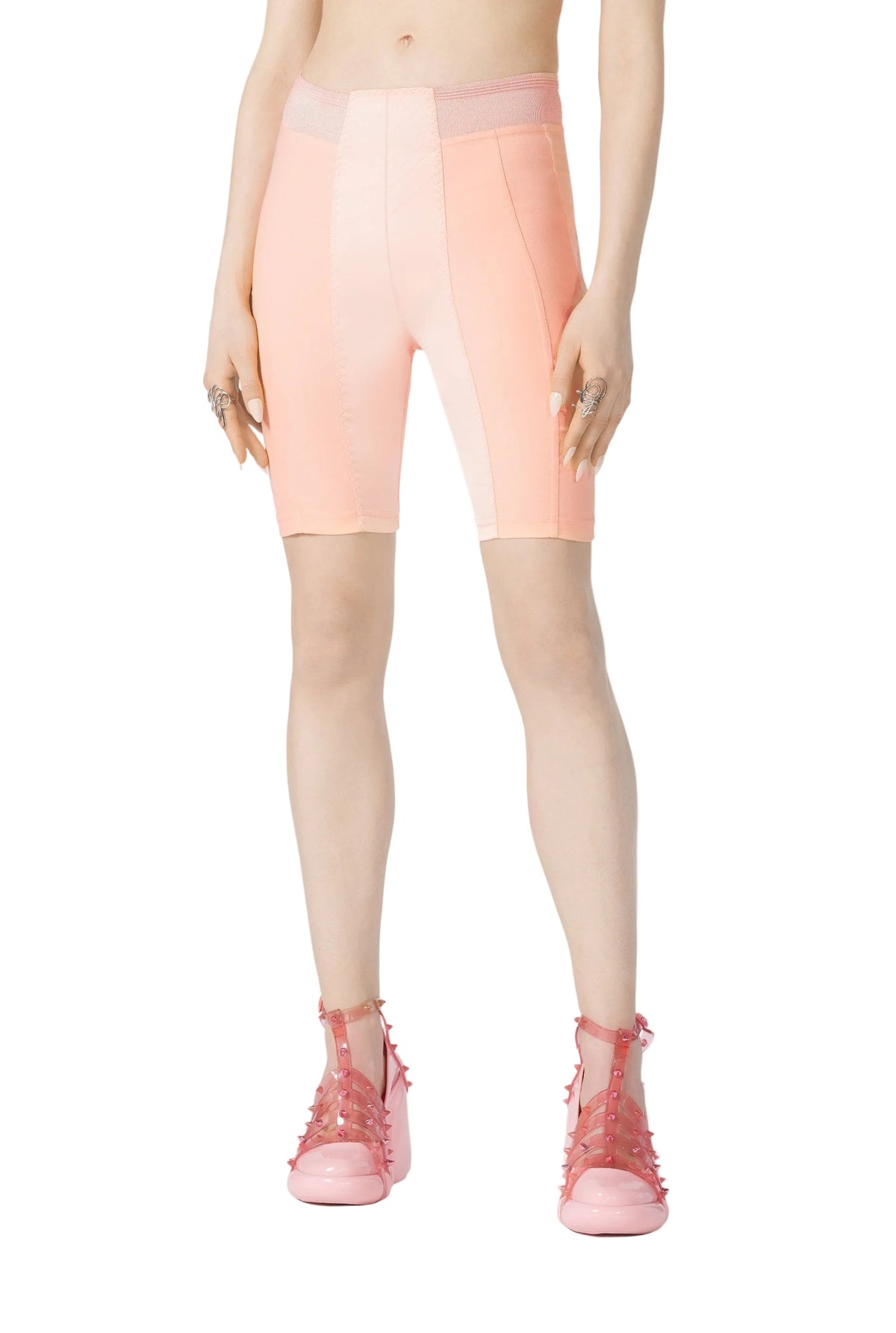 Cycliste Flower en satin - Salmon