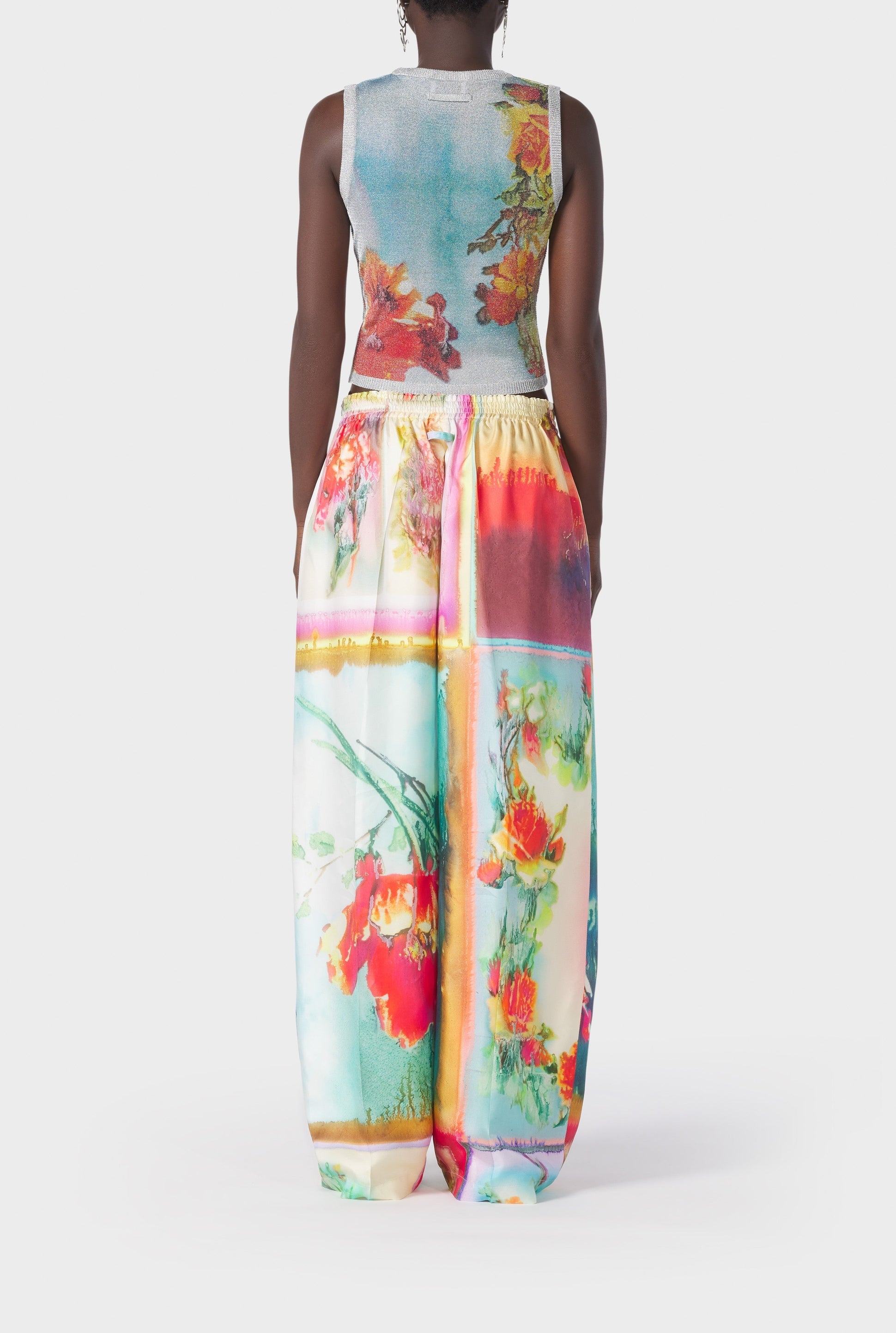 Débardeur Flower imprimé - Silver & Multicolor