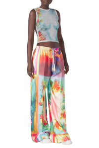 Débardeur Flower imprimé - Silver & Multicolor