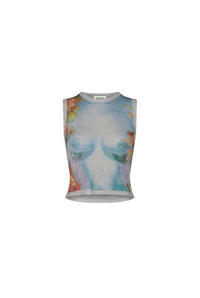 Débardeur Flower imprimé - Silver & Multicolor