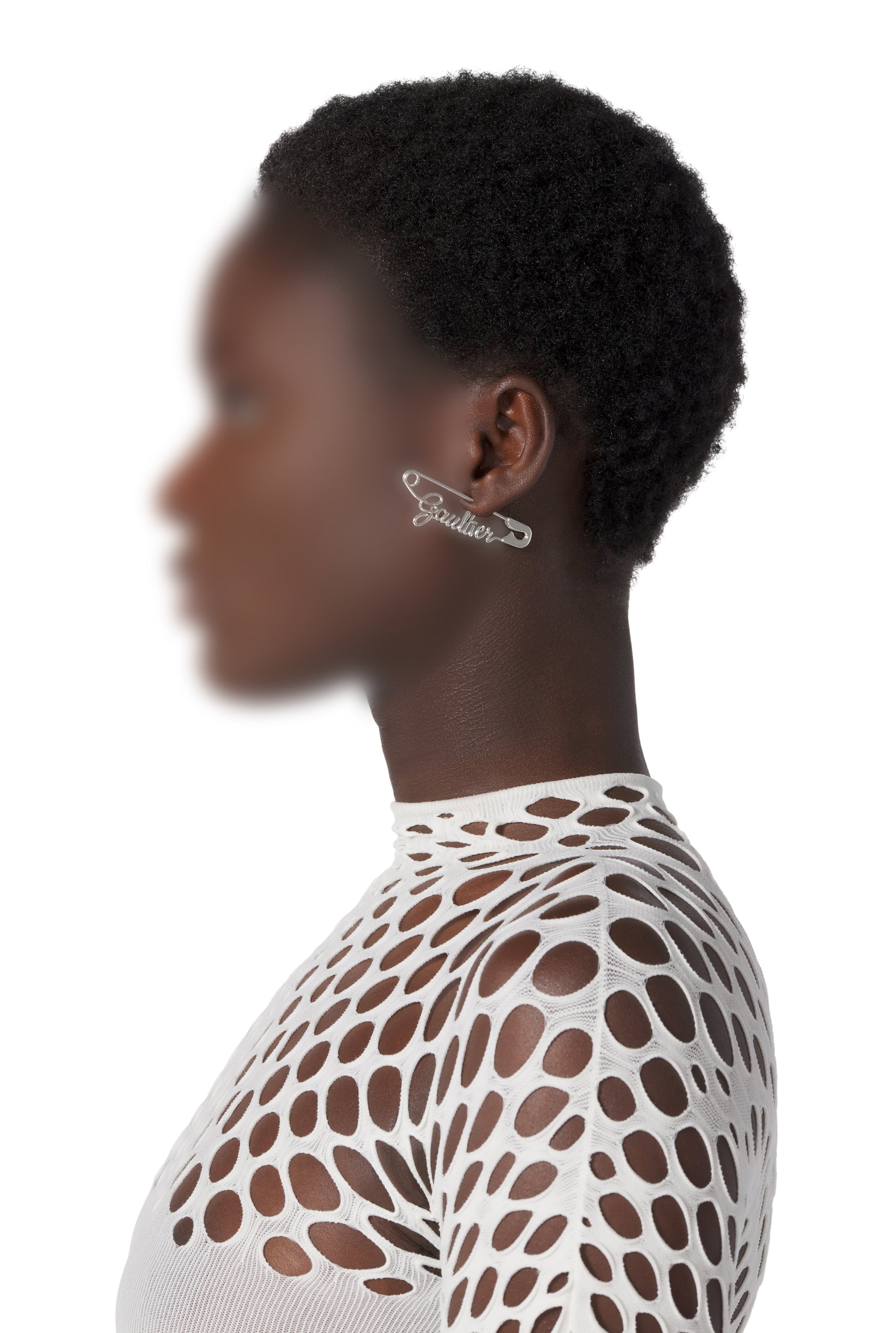 Boucle d'Oreille Épingle Gaultier - Silver