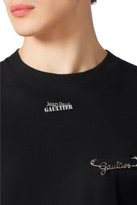 Broche épingle unisexe Gaultier à logo - Silver