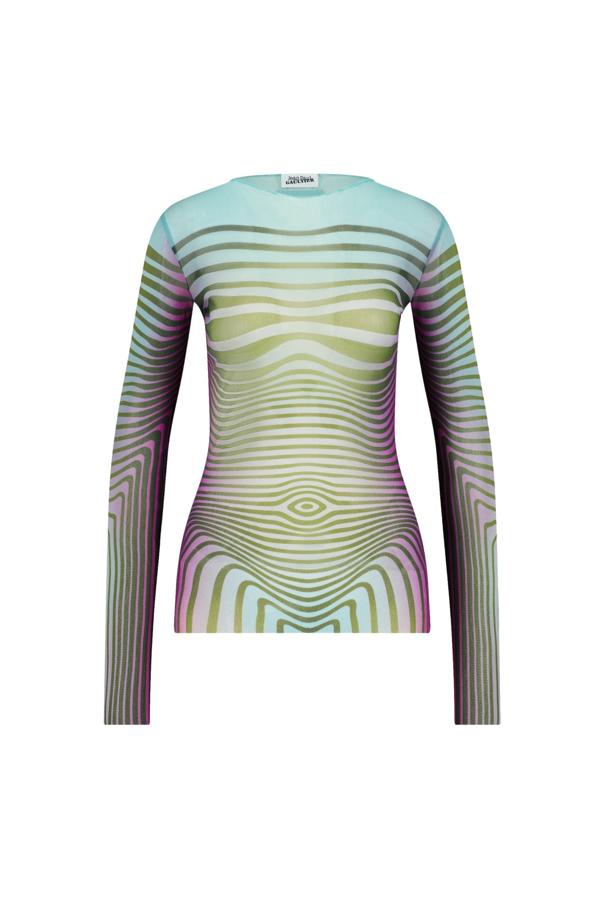 Top Flower imprimé en tulle - Blue & Purple