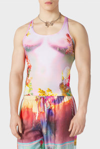 Débardeur Body Flower - Pink & Yellow