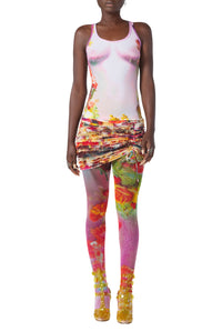 Débardeur Body Flower - Pink & Yellow