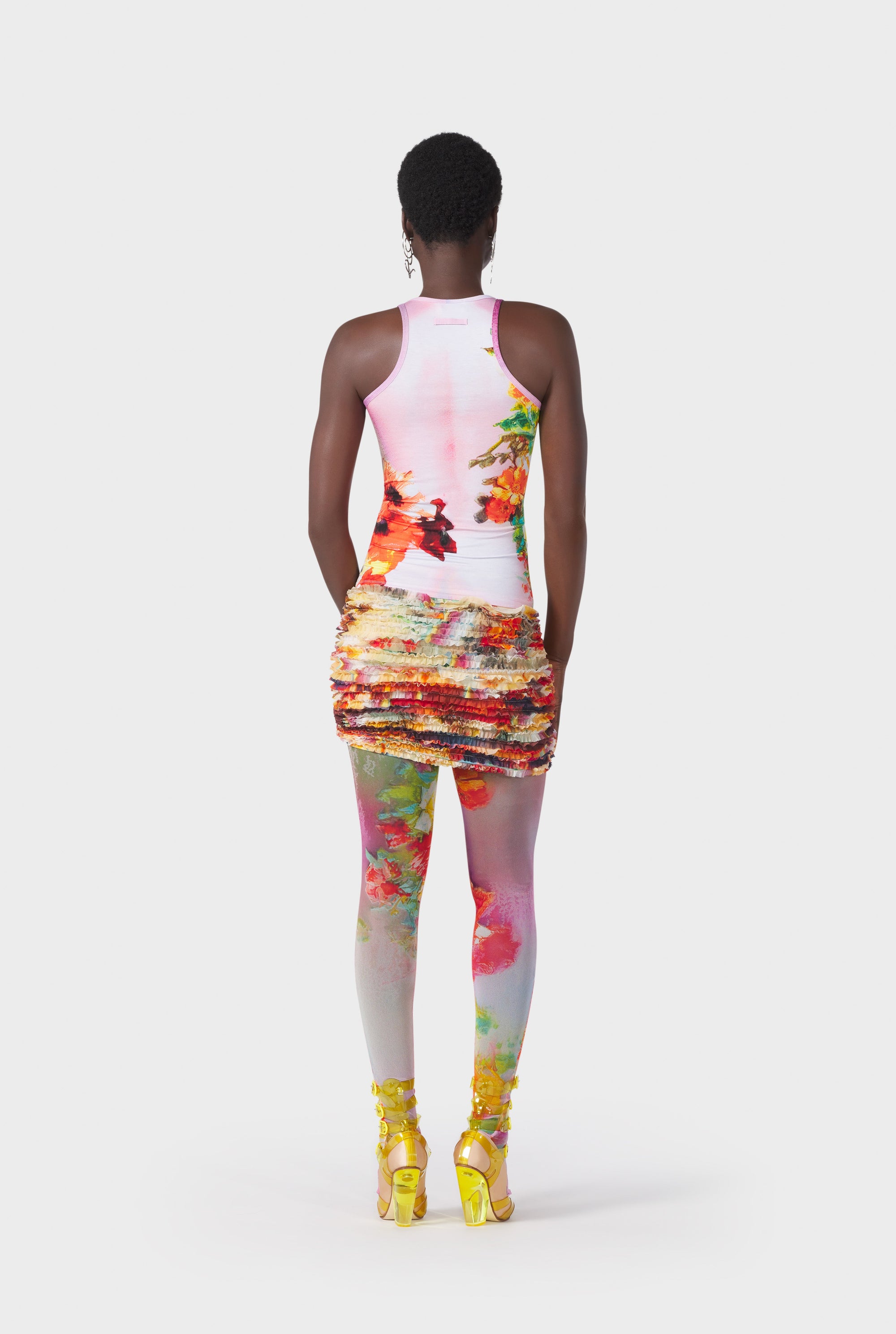 Débardeur Body Flower - Pink & Yellow