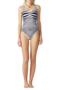 Maillot une pièce Body Morphing - White & Navy