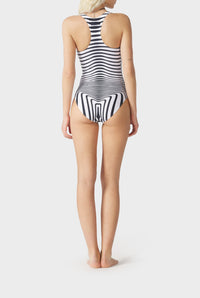 Maillot une pièce Body Morphing - White & Navy