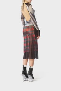 Robe Flower marinière Kilt - White & Blue & Red
