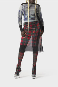 Robe Flower marinière Kilt - White & Blue & Red