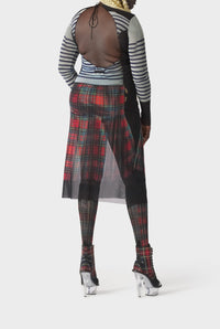 Robe Flower marinière Kilt - White & Blue & Red