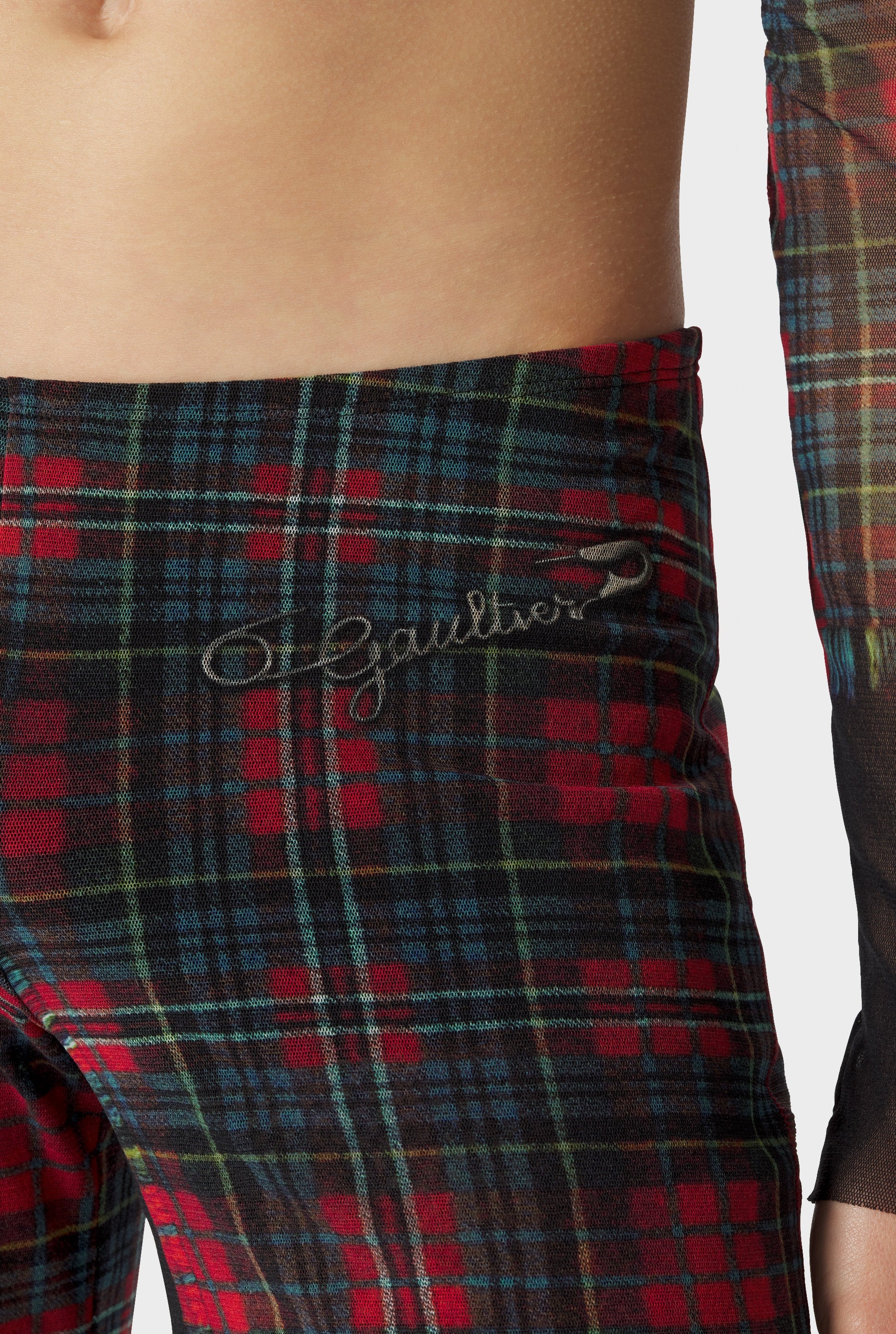 Pantalon à motif tartan - Black & Red & Blue