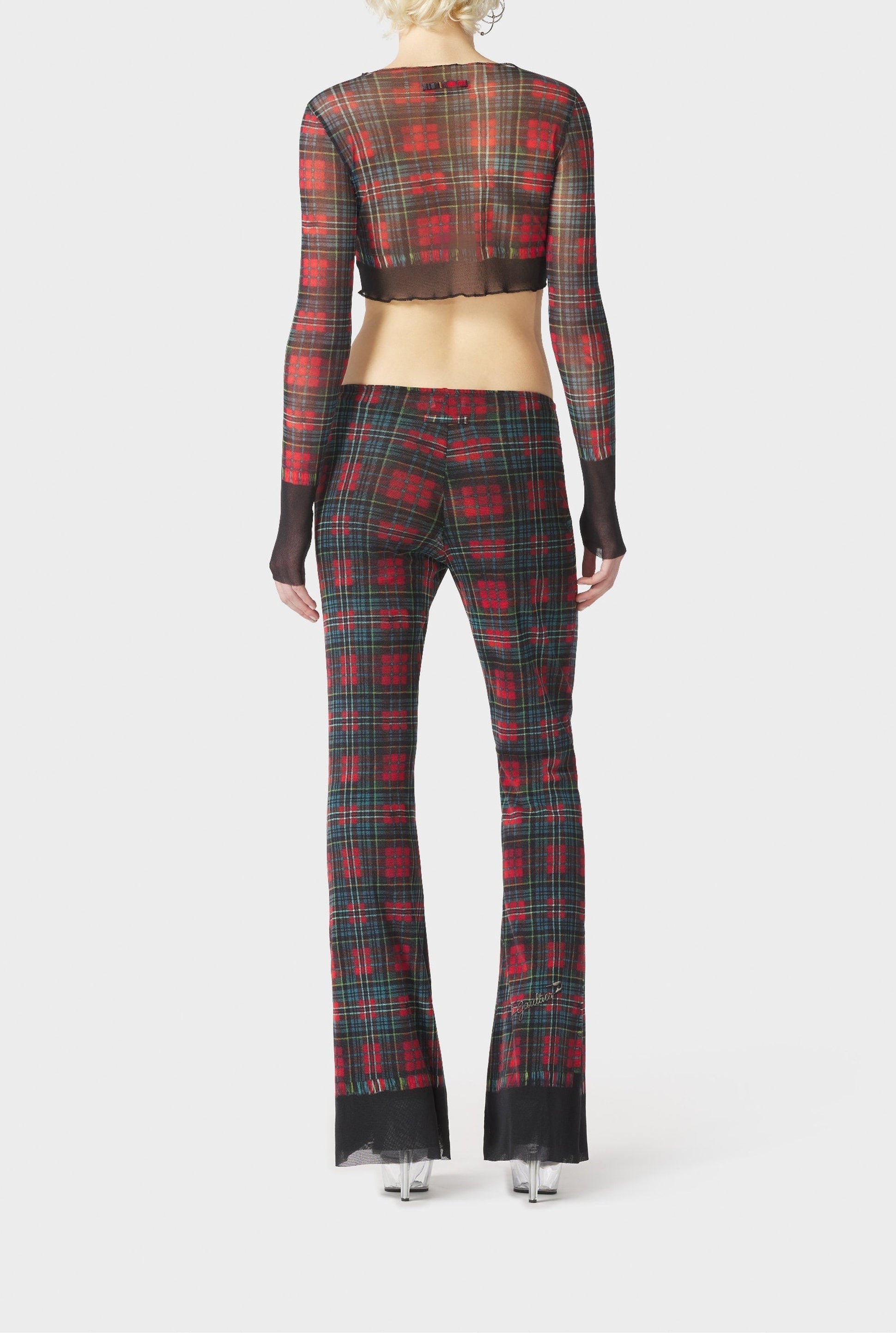 Pantalon à motif tartan - Black & Red & Blue
