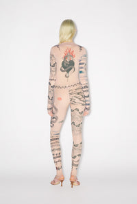 Legging JPG x Knwls imprimé - Nude & Grey & Black